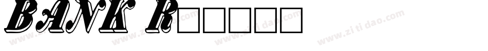 BANK Regular字体转换